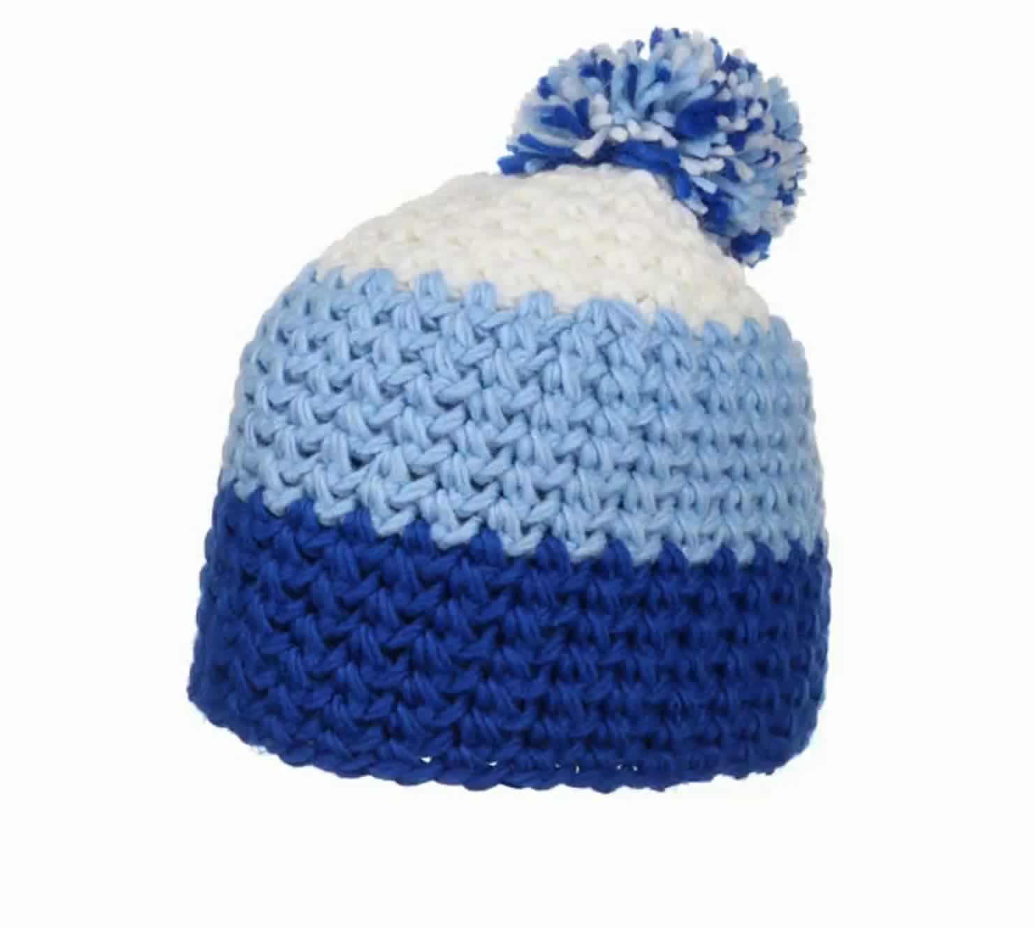 Berretto invernale lavorato a maglia, unisex, con bandiera del