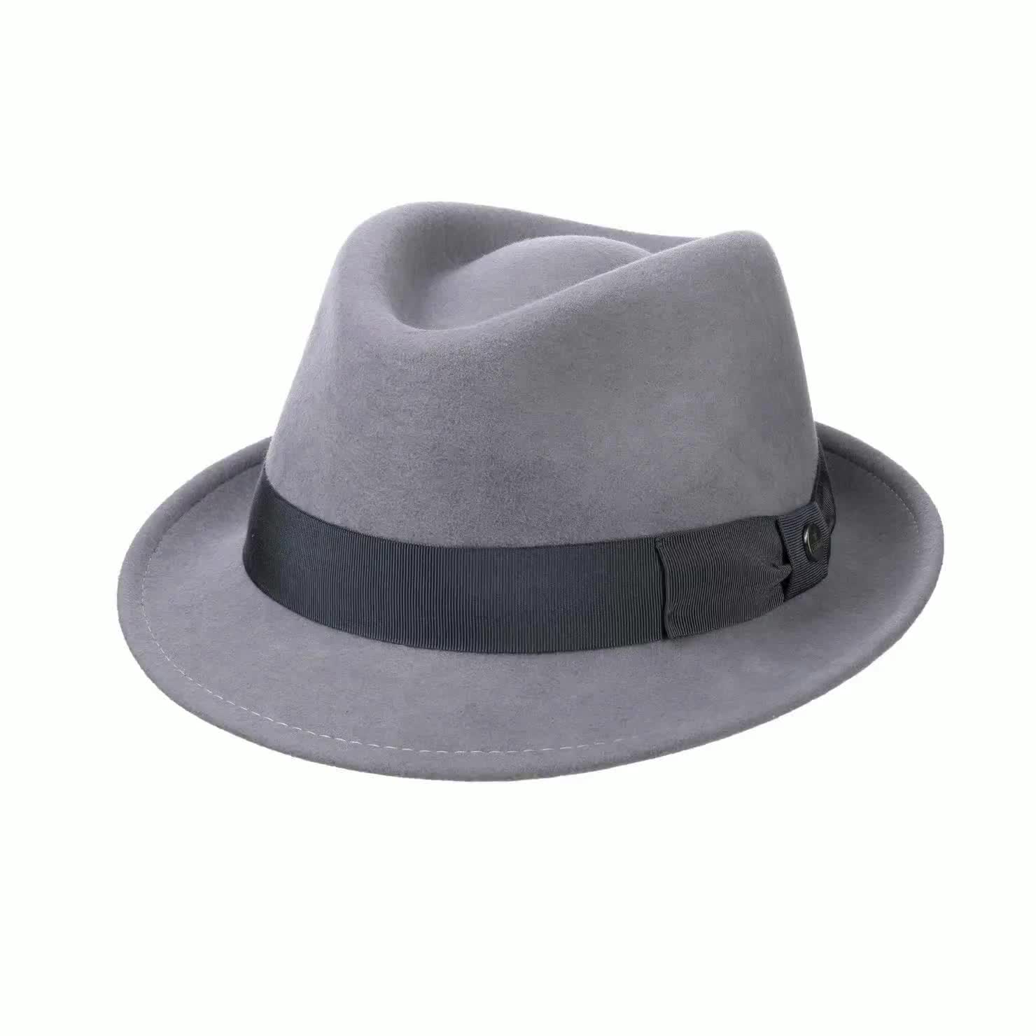 BLACK TRILBY HAT GANGSTER UNISEX CLASSIC BLUES AL CAPONE 1920S FANCY DRESS