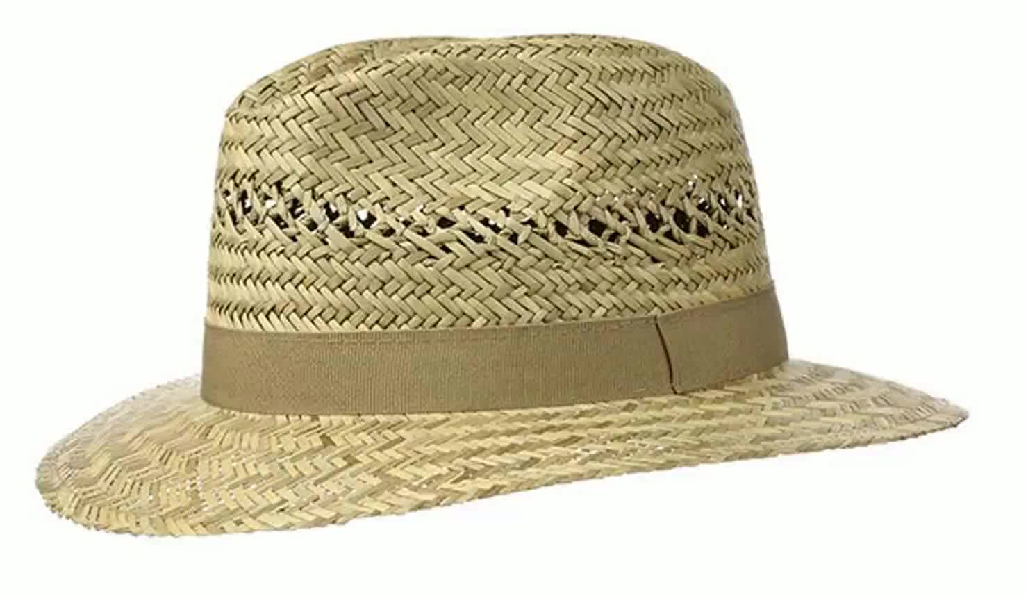 Cappello Di Paglia Estivo Breiter - Traveller In 100% Paglia, Tesa Larga 6cm, Beige Naturale - Foto 4