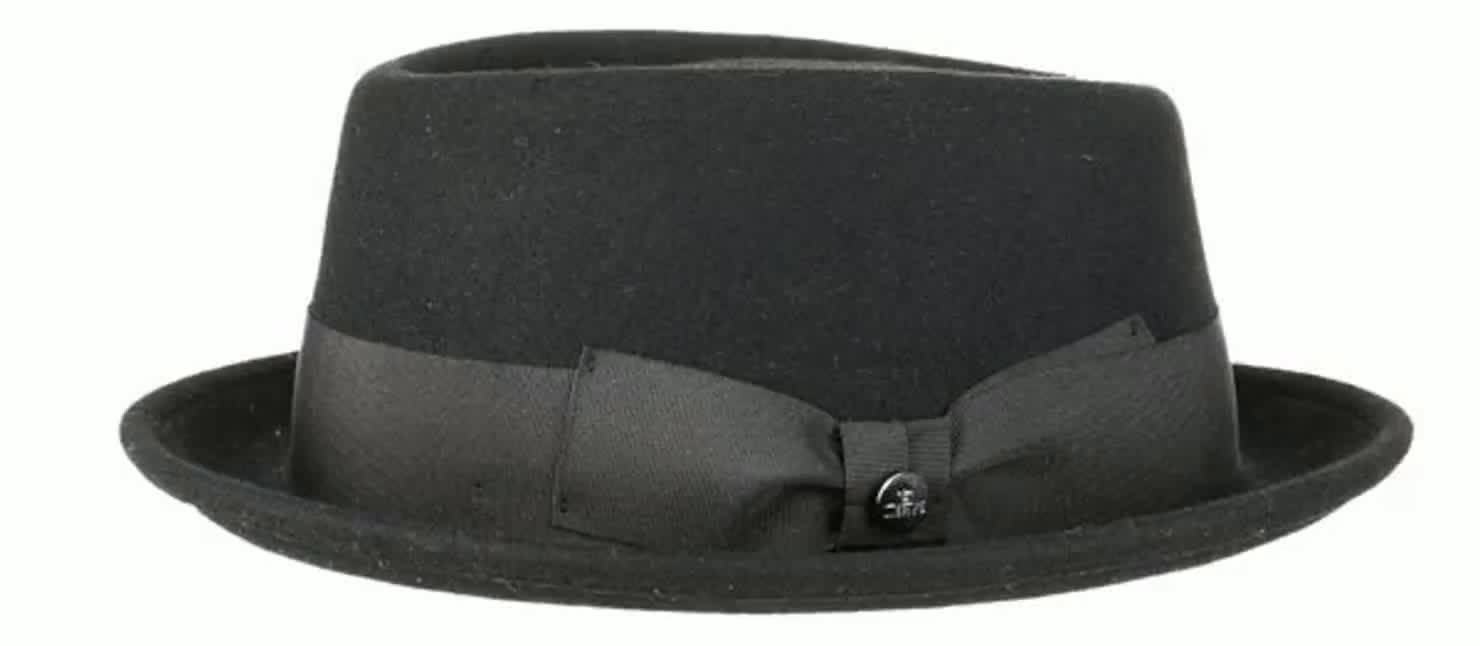 Chapeau Pork Pie En Feutre De Laine Lierys - Style Rétro Crushable Avec Bord 4cm