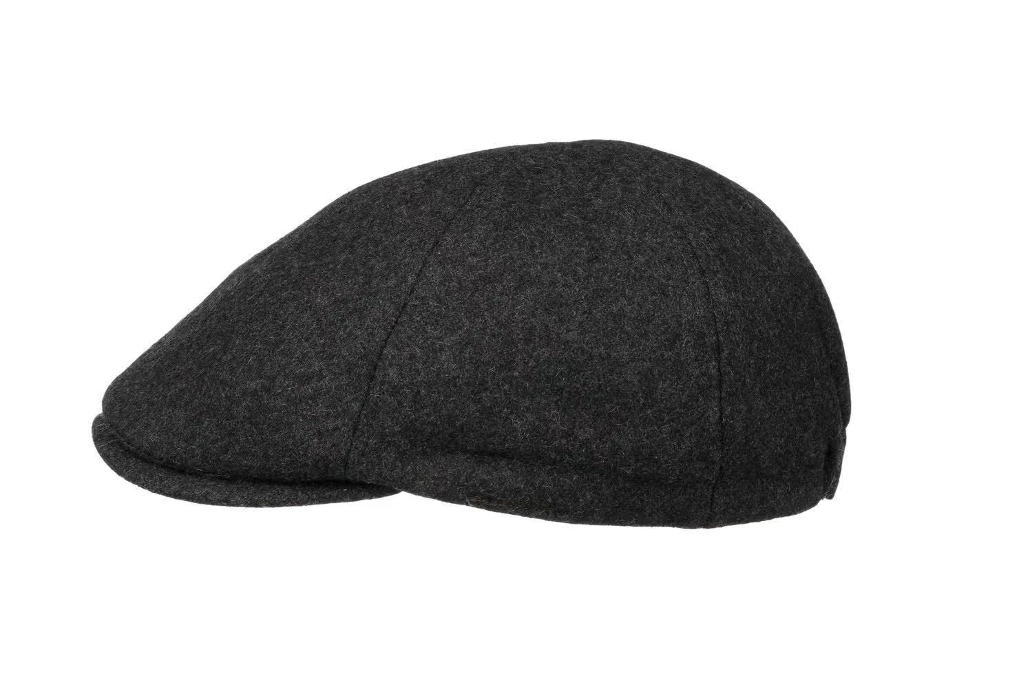 Lipodo Flatcap met ruit heren - gevoerde flatcap met wol - Made in Italy - Maten 49-61 cm - Herencap met klep - Flatcap herfst/winter - 55 cm beige