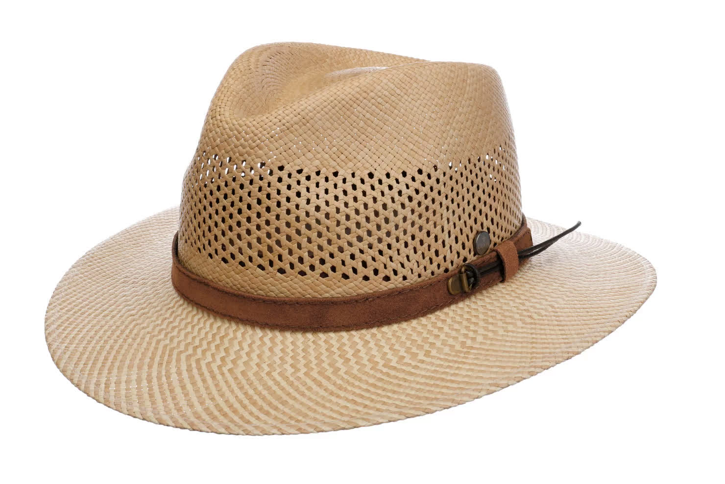Chapeau Panama Homme Lierys Lendamo - Fabriqué En Équateur, Paille Fine Anti-UV 50, Ruban Gros Grain, Idéal Été & Printemps