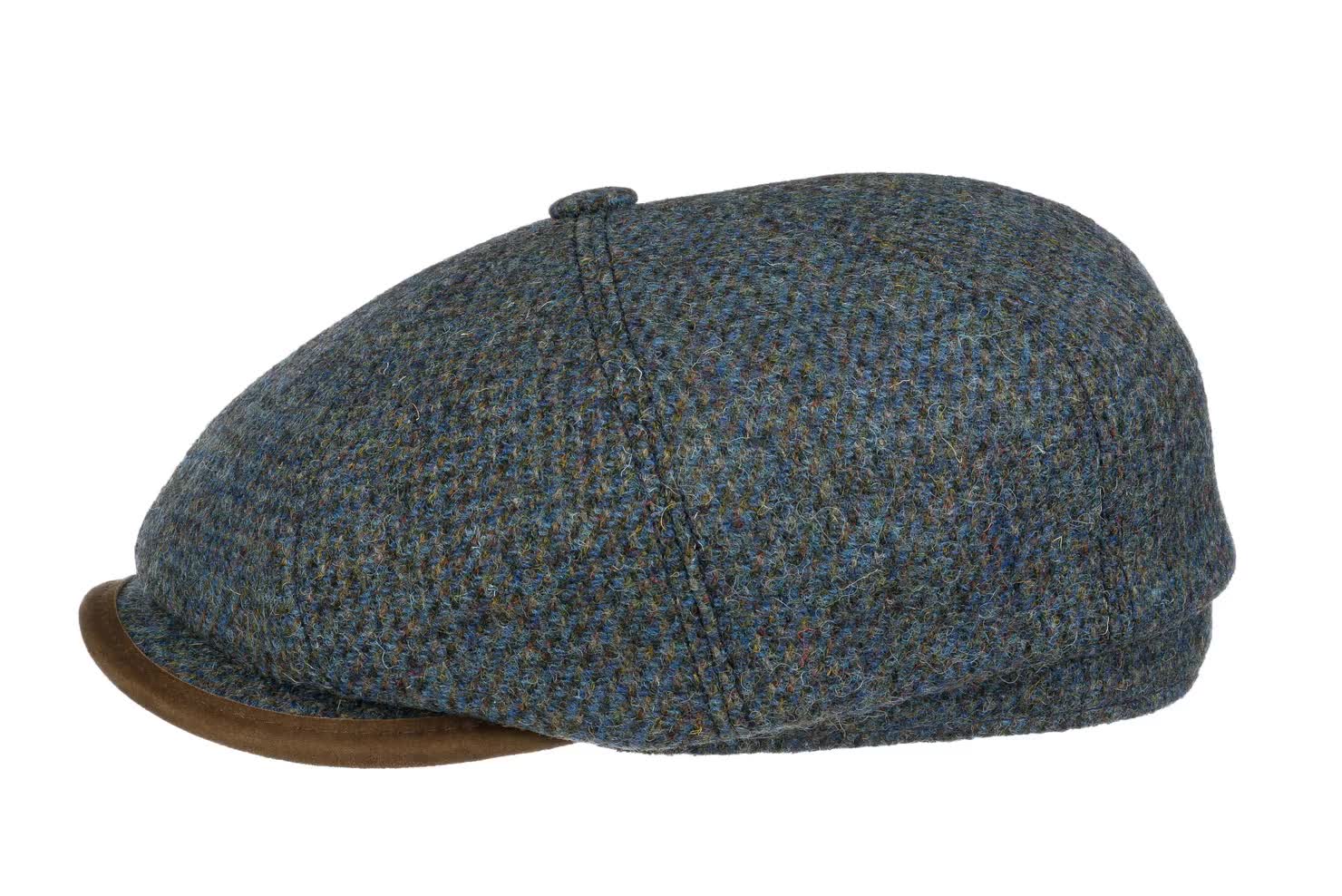 Hatteras Wool Harris Tweed Flat Cap by Stetson - 155,95 €