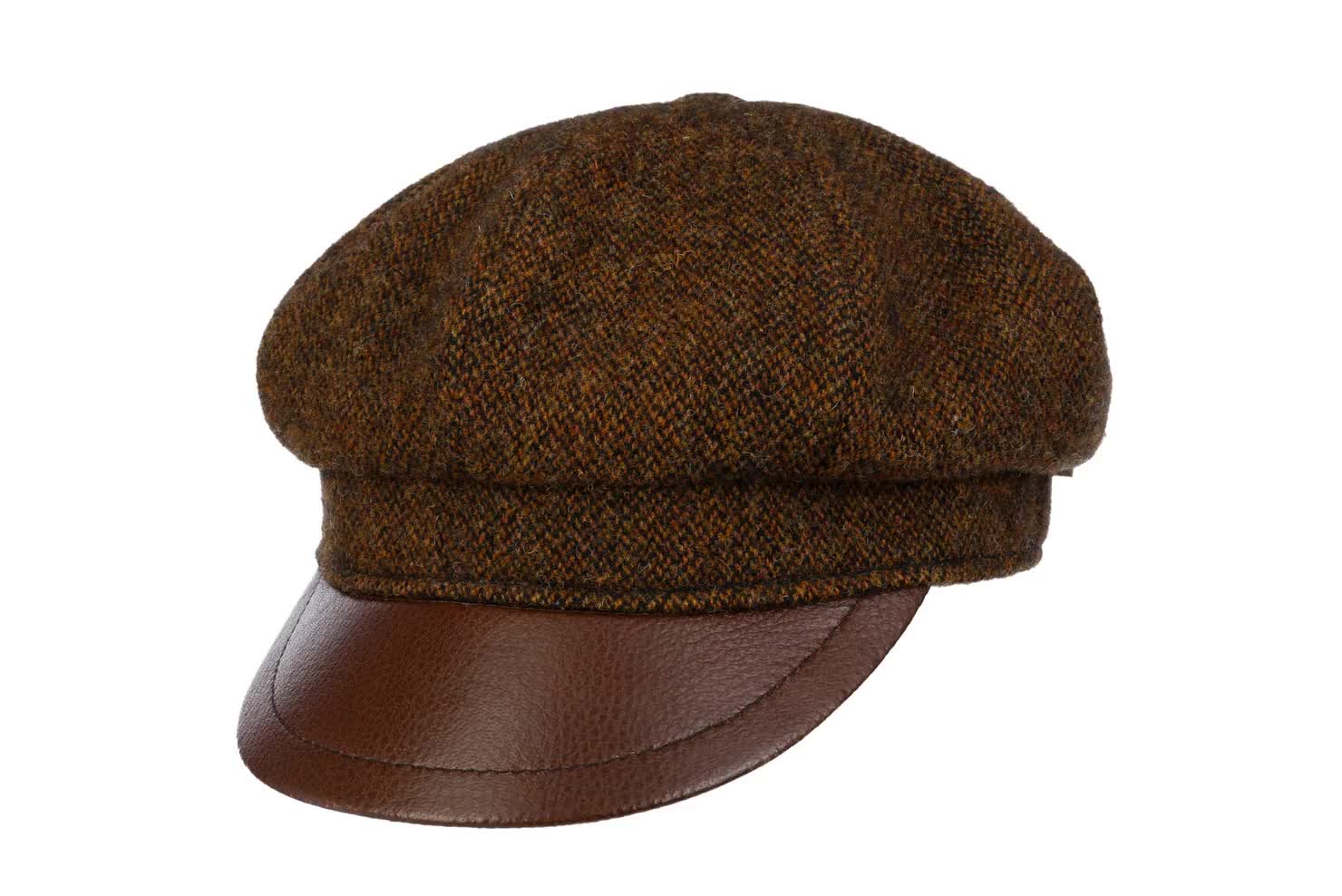 BLACKBLONDの8287 Limitedition Suede Newsboy Cap 全2色 Hatteras Goat Suede Newsboy Cap