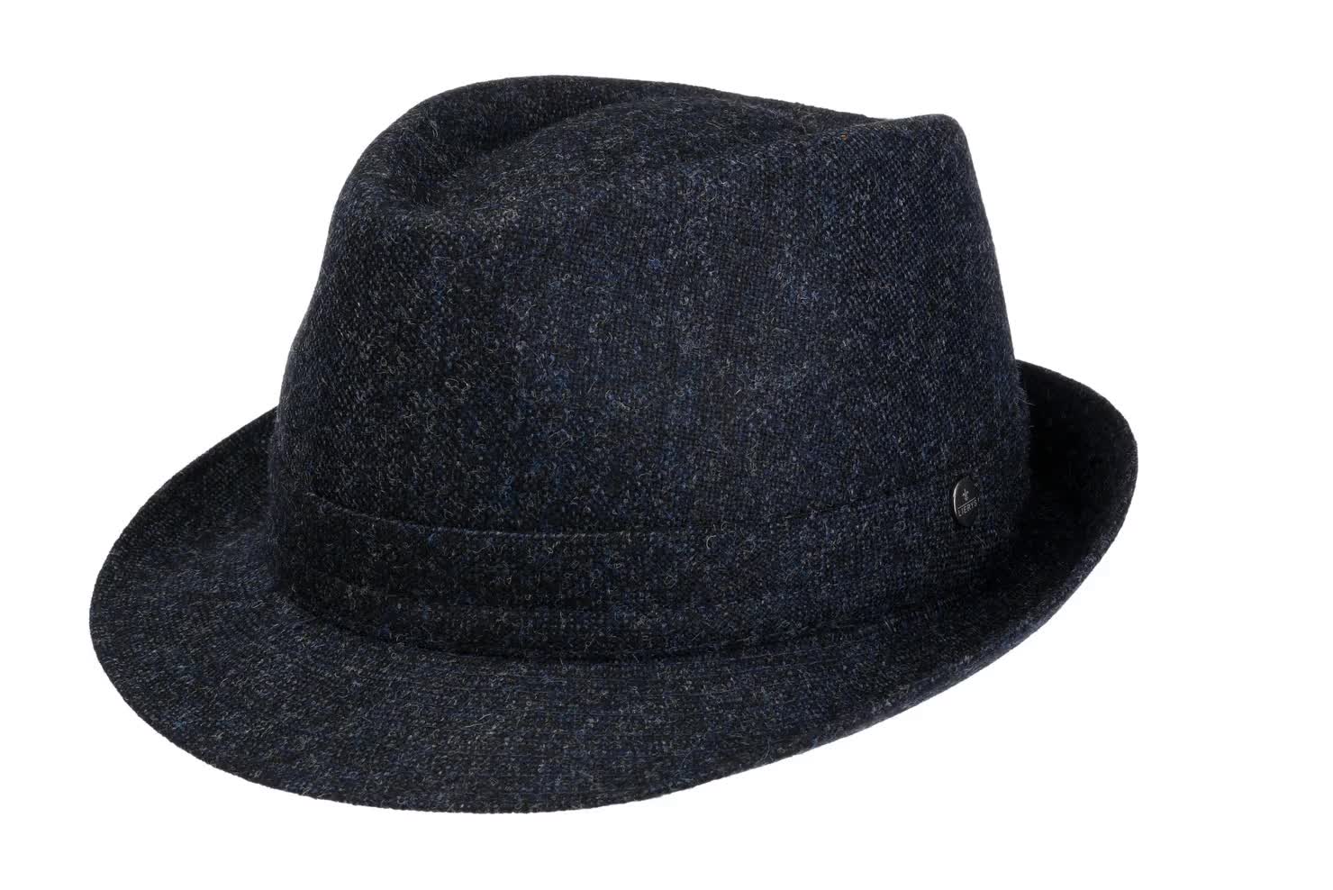 Cappello Uomo In Lana Shetland LIERYS - Trilby Made In Italy Con Fodera, Autunno/Inverno - Foto 3