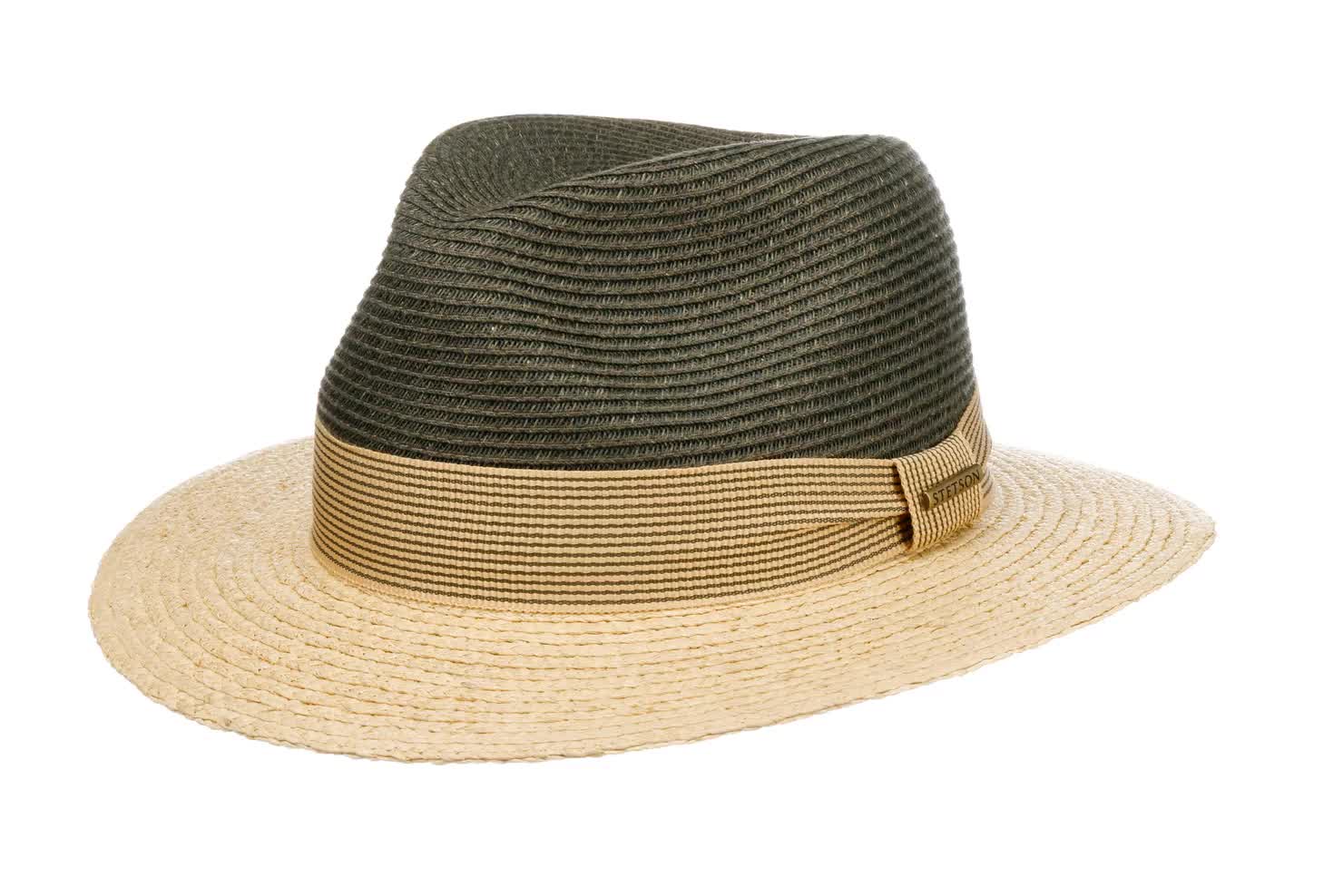 STELLA MCCARTNEY LOGO RAFFIA PANAMA TAN STRAW HAT RED STITCHED BAND SIZE: 56 Women Beige Logo Large Crochet Raffia Tote Bag | Stella  main image 4