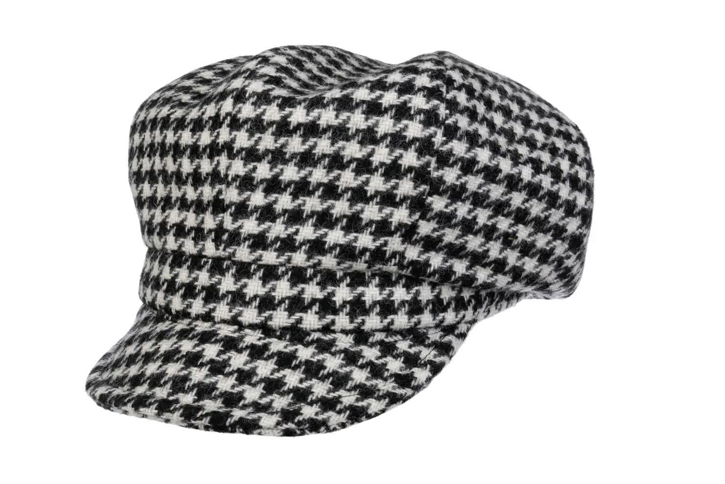 帽子 P 6-PANEL HOUNDSTOOTH WHITE 1756984086-p-6-panel-