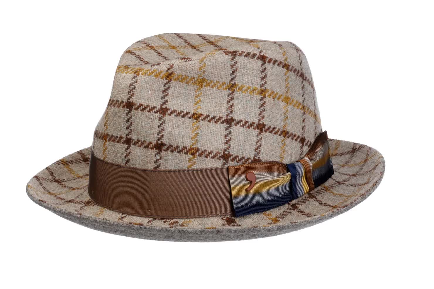 Dolce Vita Brown Tan Wool Handmade Fedora Bucket Hat display picture 1