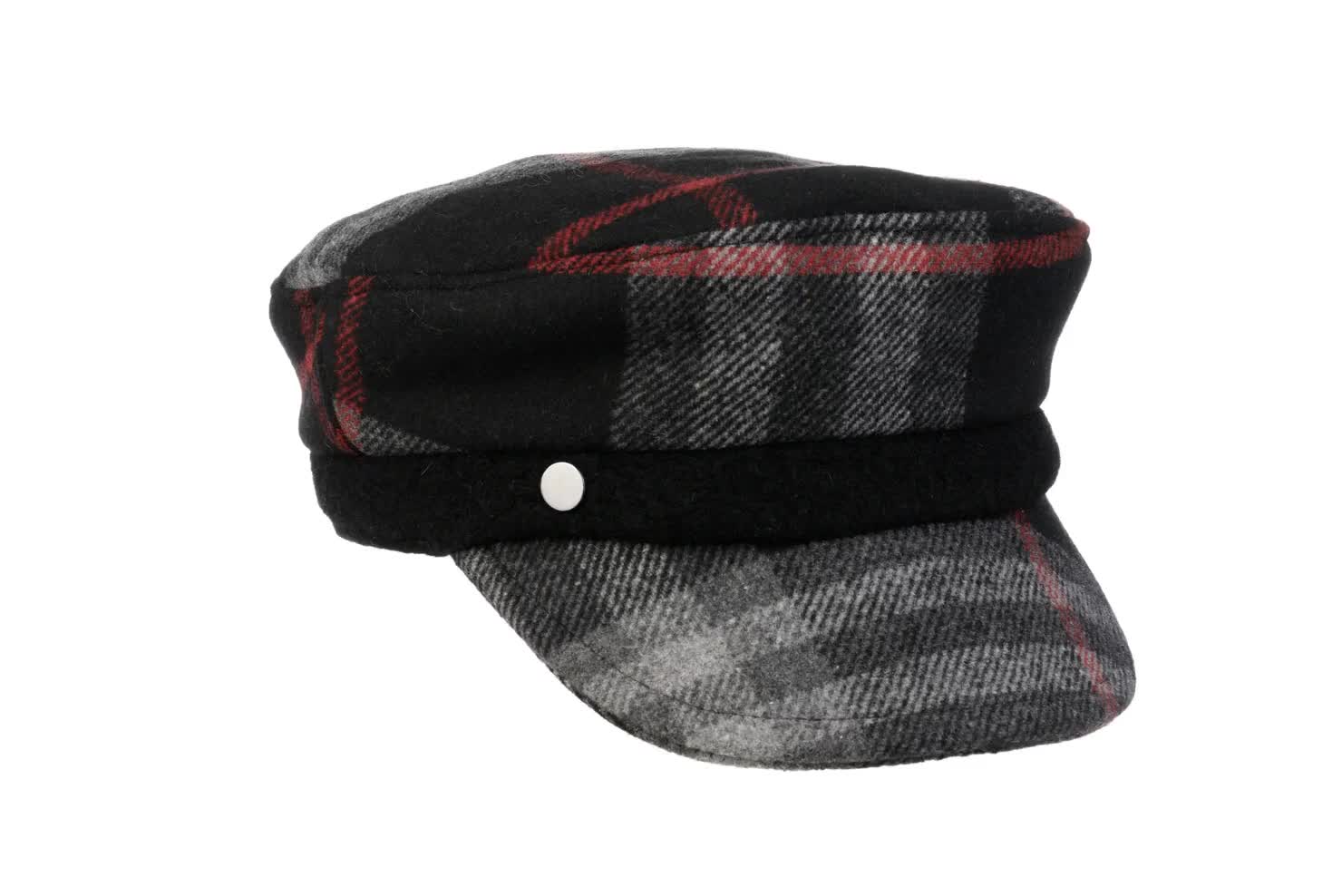 Newsboy Black Baker Hat Baker Boy Berretti Newsboy MENS BLACK
