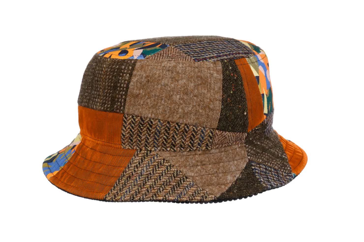 帽子 BUCKET 01/HAT/COTTON. BROADCLOTH. TEXTIL Patchwork Cloth Bucket Hat by Stetson --> Shop Hats, Beanies