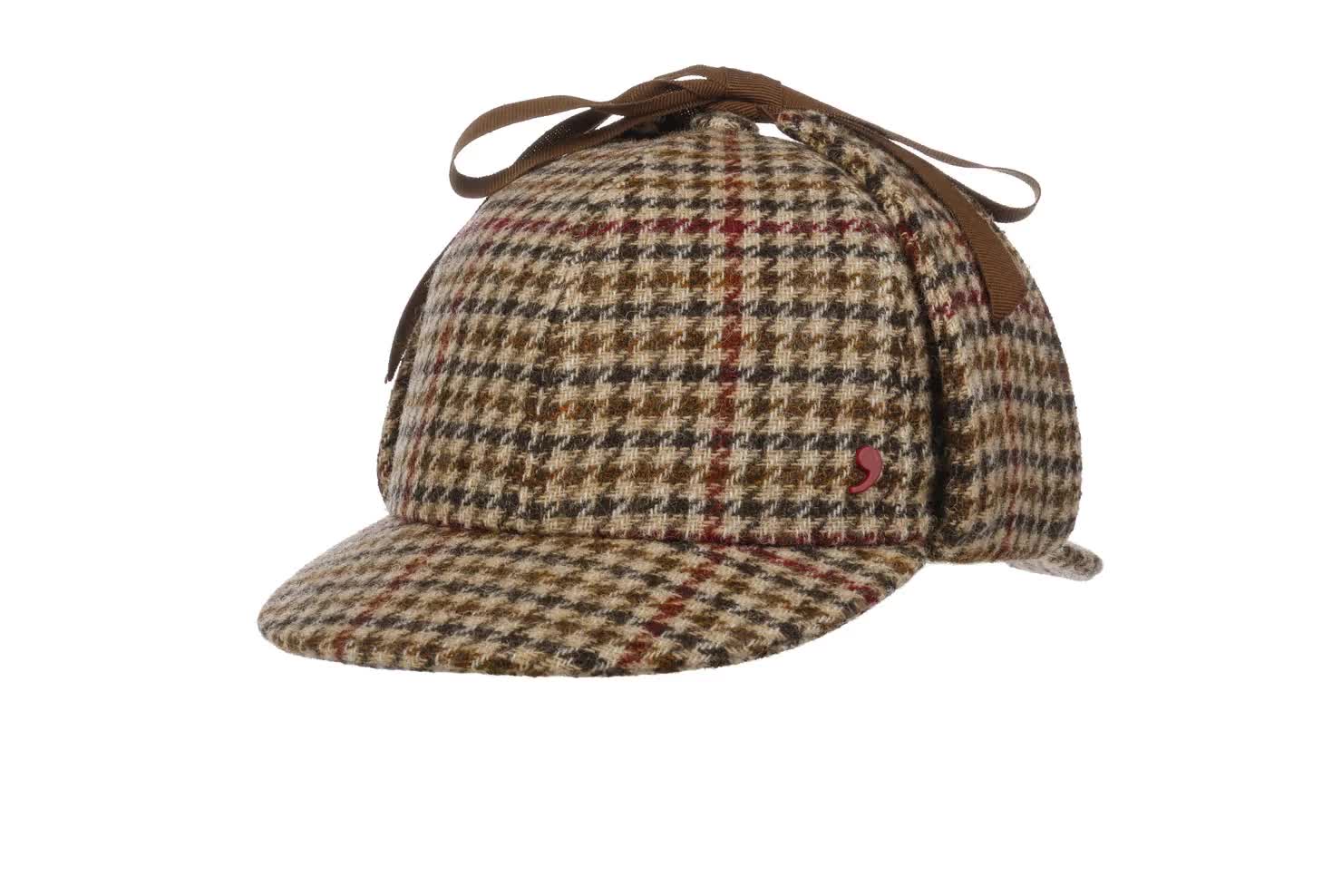 Classic Deerstalker Cap by Alfonso D'Este --> Shop Hats, Beanies