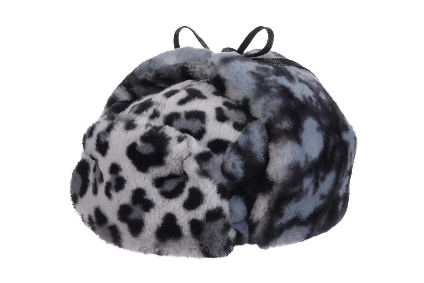 Bonnet Kangol Kangol - Bonnet D'aviateur En Laine Avec Protège-oreilles - Noir Bonnet Chapka Russe